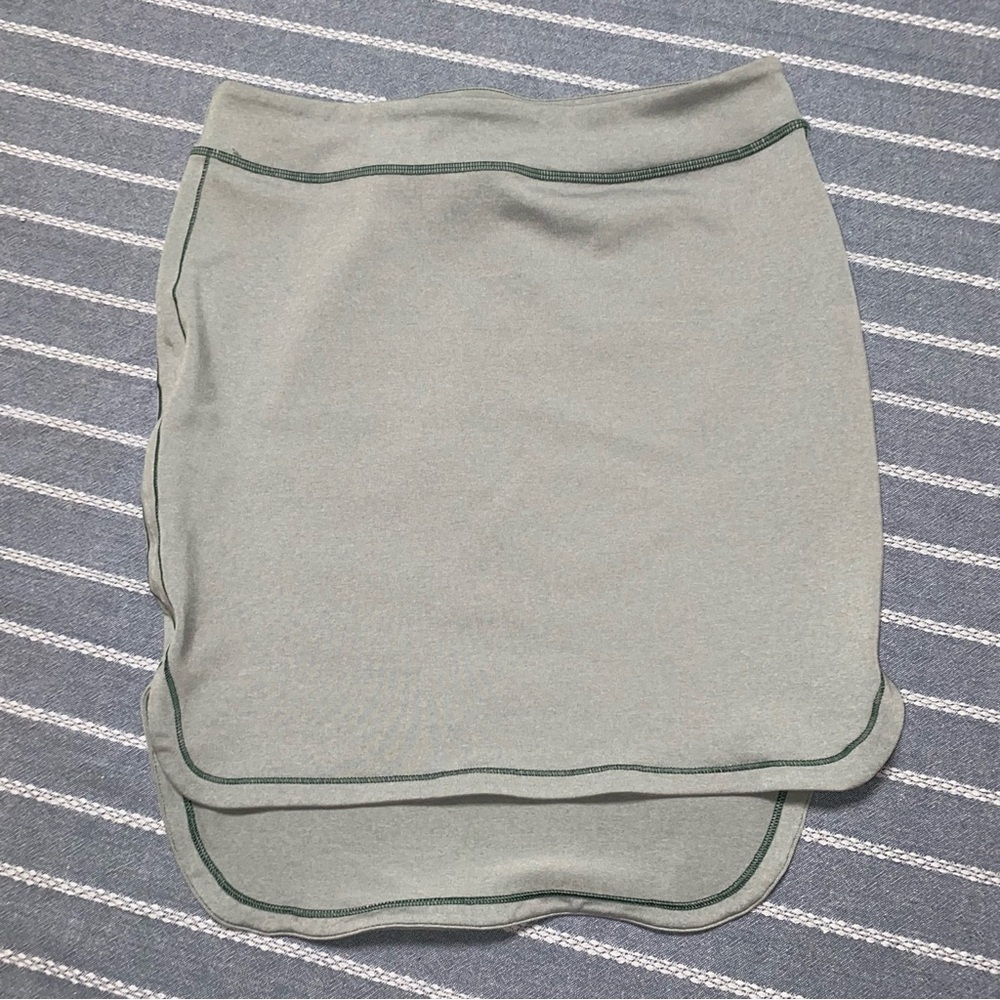 Lululemon‎ Green High Low Bodycon Skirt Size 6